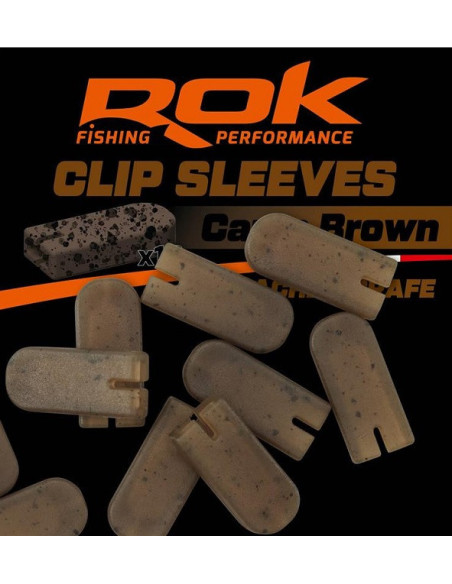 Rok clip snap sleeve camo brown 10unds