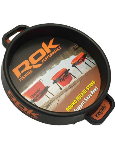 Rok round bucket stand support
