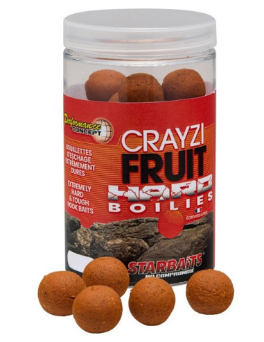 Starbaits hard boilies crayzi fruit 20mm 200gr