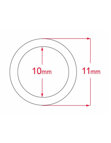 Ocarp junta goma alarmas negra 4unds