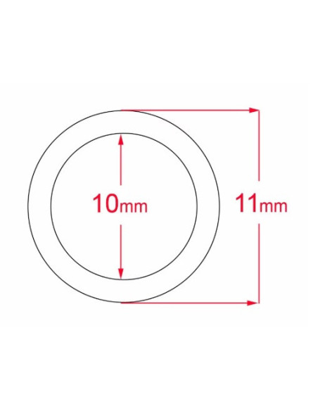 Ocarp junta goma alarmas negra 4unds