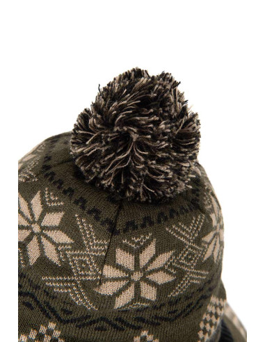 Fox festive bobble hat