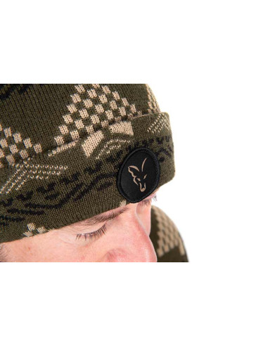 Fox festive bobble hat