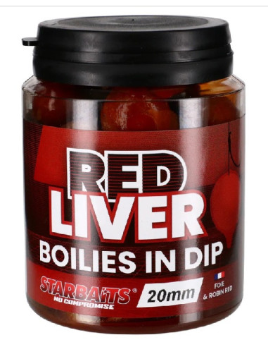 starbaits boilies dip red liver 24mm 150gr