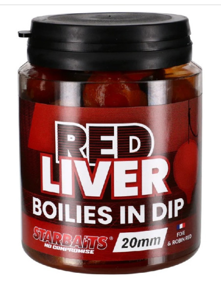 starbaits boilies dip red liver 24mm 150gr