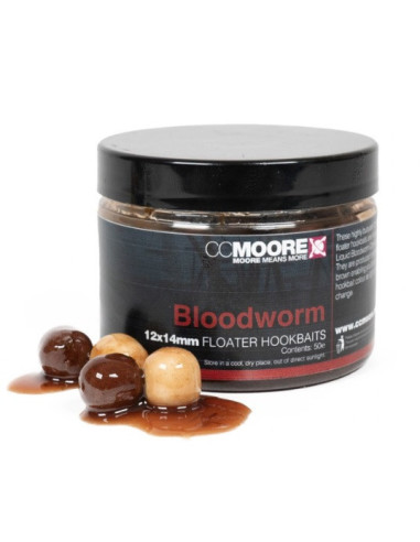 Ccmoore hookbaits floater bloodworm 12x14mm