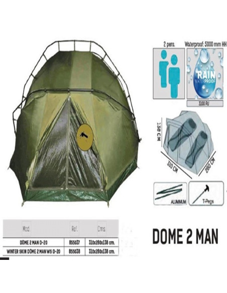 Vorteks tienda mas doble capa 2 personas