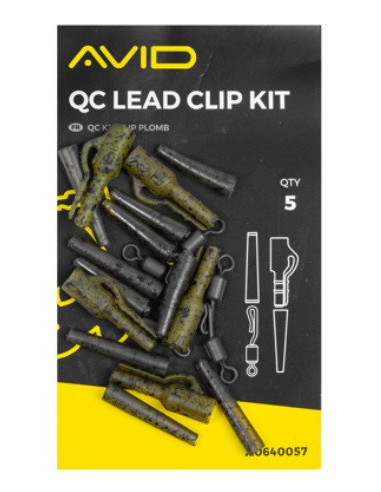 Avid carp qc  lead clip 5 set