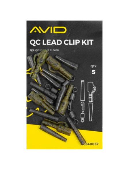Avid carp qc  lead clip 5 set