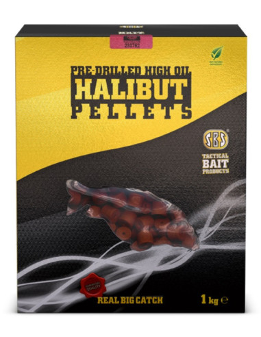 Sbs Pellets pre-dilled halibut high oil 14mm 1kg