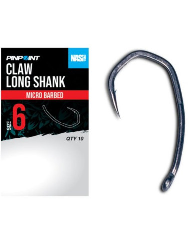 Nash new claw long shank nº8 10unds