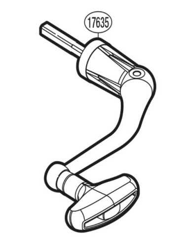 Shimano manivela handle assembly varios modelos (10DFW)