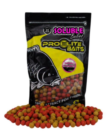 Proelite boilies solubles banana & strawberry 20mm 3.5kg