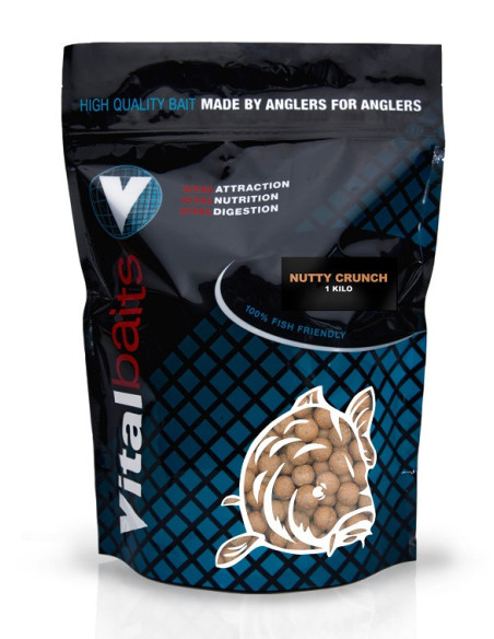 Vital baits boilies nutty crunch 18mm 1kg