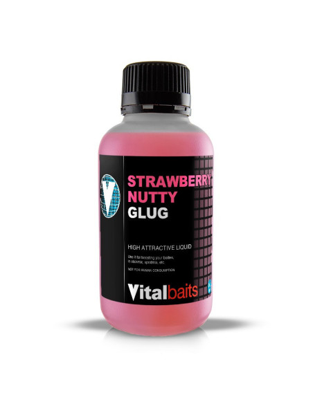 Vital baits liquid glug strawberry nutty 500ml