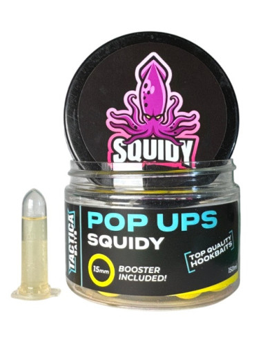 Tactica baits pop-up squidy fluor yellow 15 mm 150ml