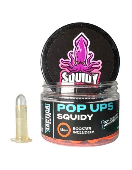 Tactica baits pop-up squidy fluor orange 15 mm 150ml