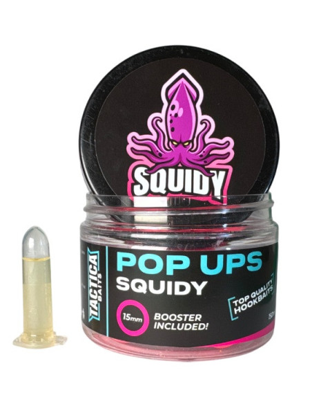 Tactica baits pop-up squidy fluor pink 15 mm 150ml