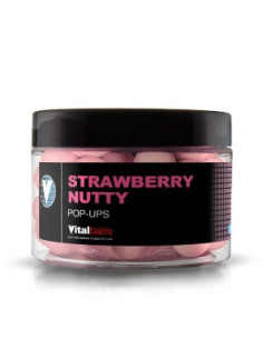 Vital baits pop-ups strawberry nutty 18 mm 50 gr.