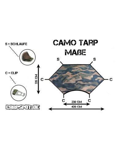 Carpspot toldo camo tarp
