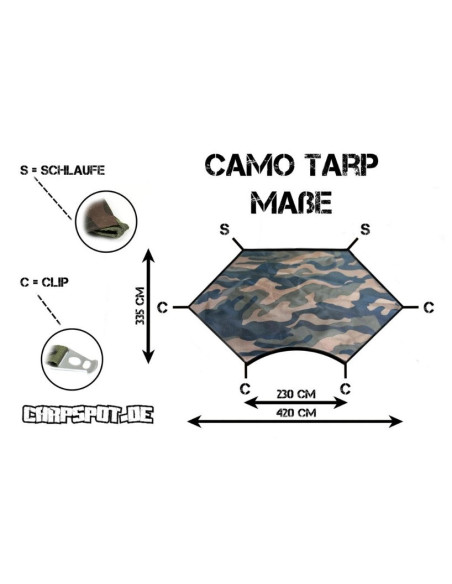 Carpspot toldo camo tarp