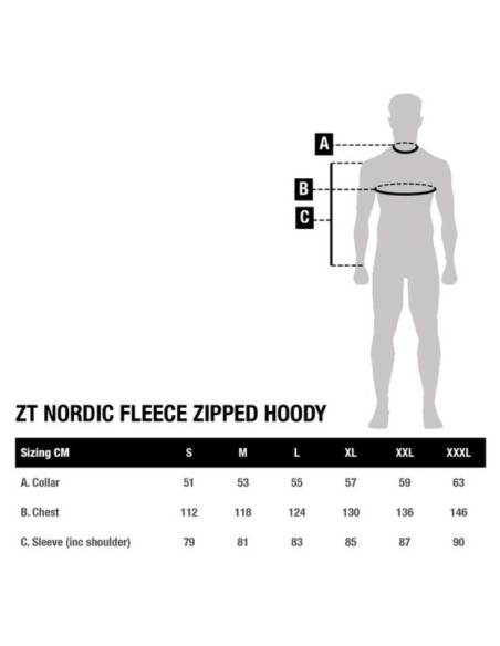 Nash ZT nordic fleece zipped hoody talla XL