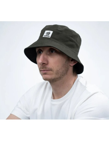 Nash make it happen badge reversible bucket hat black / green