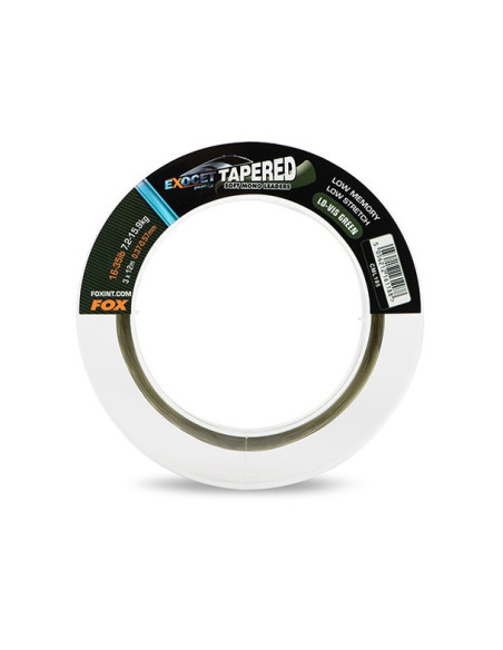 Fox exocet pro tapered green soft 0.37/0.57mm 3x12m
