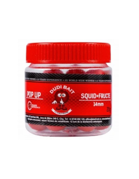 Dudi baits pop-ups squid fruits 14mm 20gr