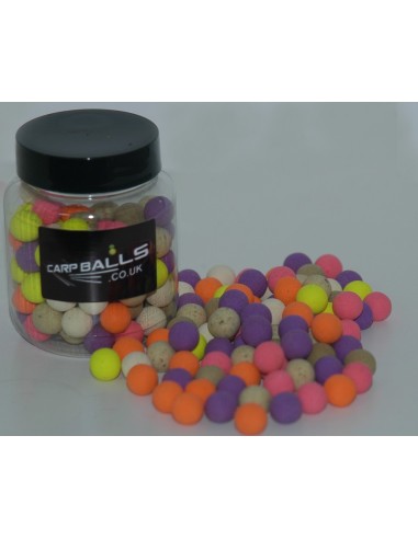 Carp balls pop-ups mixed fluro tutti frutti 14mm 60gr