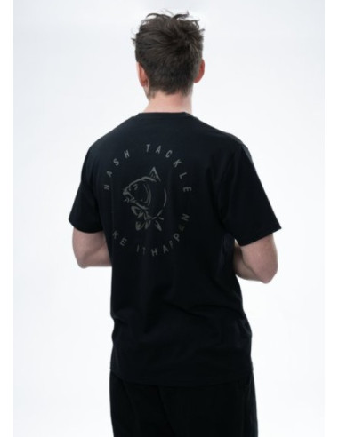 Nash happen carp logo t-shirt black talla S