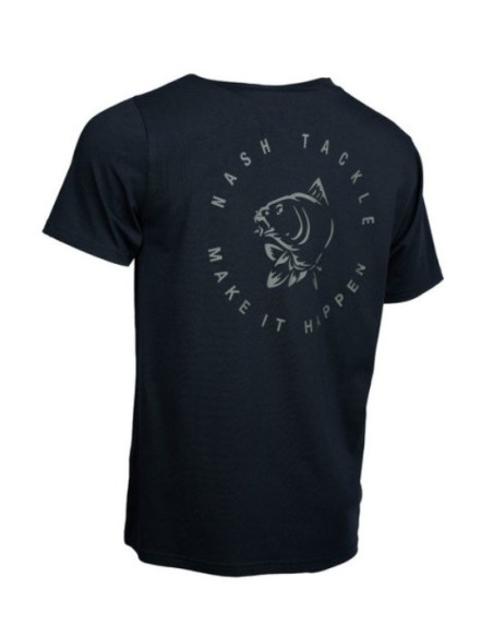 Nash happen carp logo t-shirt black talla XL
