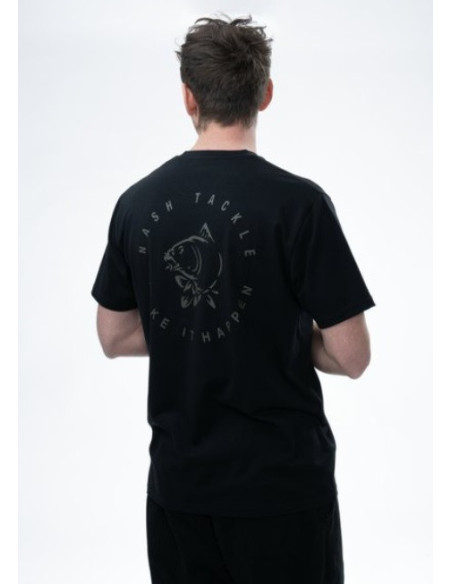 Nash happen carp logo t-shirt black talla XL
