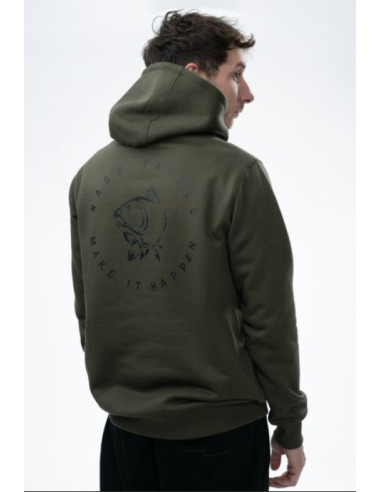 Nash make it happen bagde green hoddie talla M