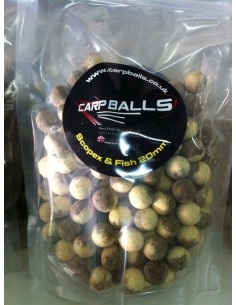 Carp balls ying yangs scopex&fish 20mm 750gr