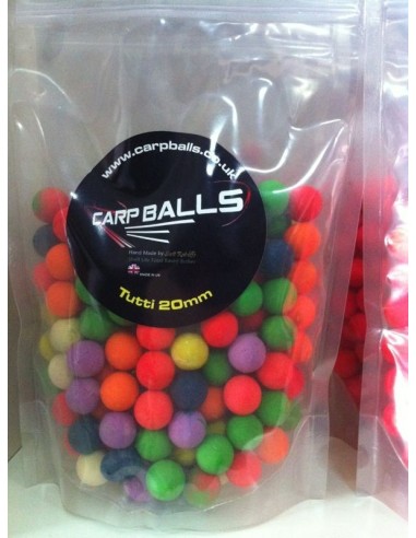 Carp balls miked fluoro tutti fruti 20mm 750gr