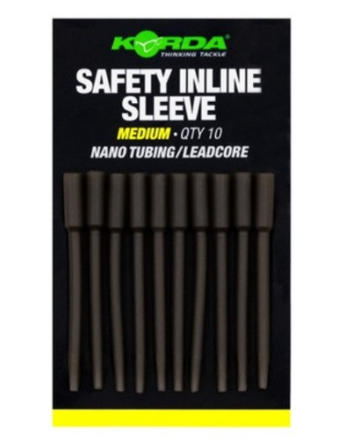 Korda safety inline sleeve nano tubing/leadcore medium 10unds