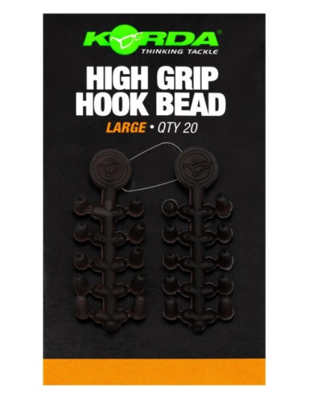 Korda high grip hook bead large 20unds