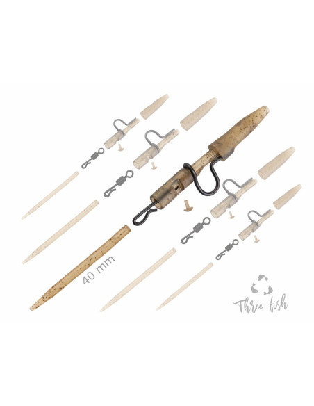 Zfish heavy duty clip complete pin set 40mm 5 kits