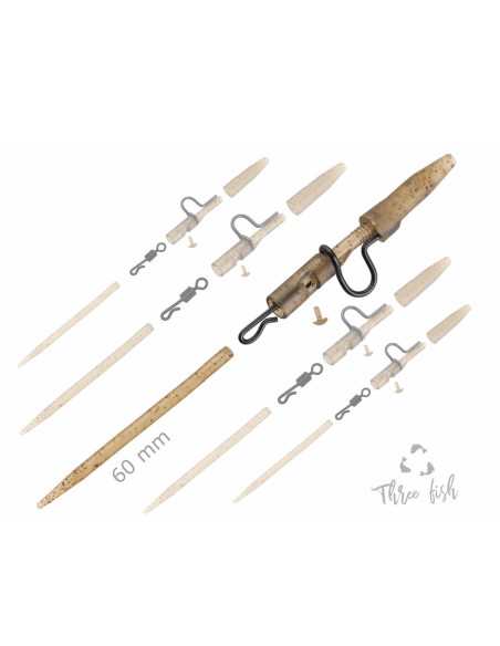 Zfish heavy duty clip complete pin set 60mm 5 kits