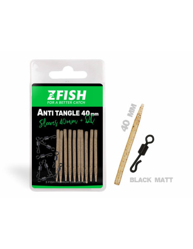 Zfish anti tangle set sleeves 40mm + qc 10 kits