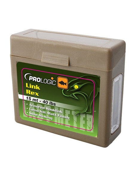 Prologic bajo link rex camo silt 25lb 15m