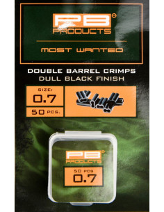 Pb products double barrel crimps 0.7mm 50unds