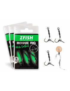 Zfish teflon ronnie rig hook nº6 3unds