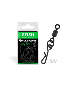 Zfish quick change ring swivel matt nº8 10unds