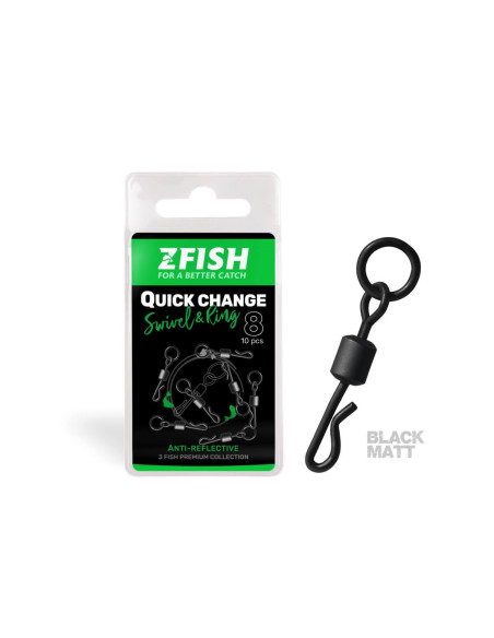 Zfish quick change swivel with ring nº8 10unds