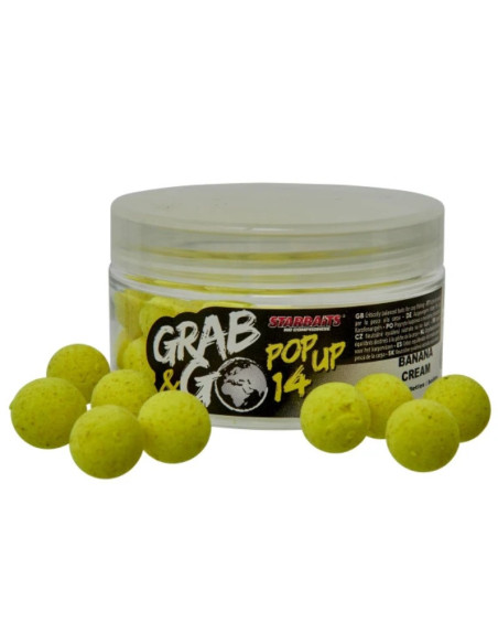 Starbaits global pop-ups banana cream 14mm 20gr