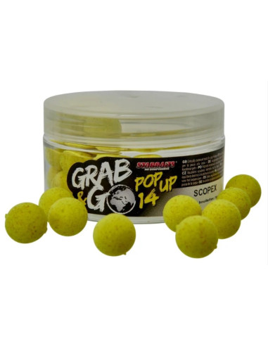 Starbaits global pop-ups scopex 14mm 20gr