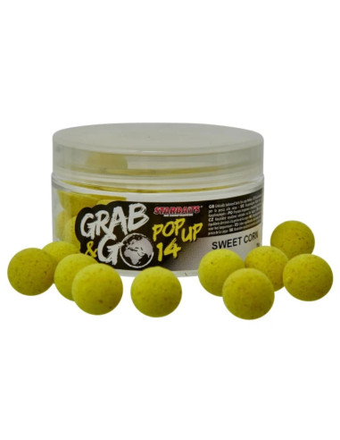 Starbaits global pop-ups sweetcorn 14mm 20gr
