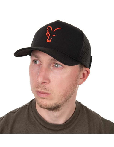 Fox collection base ball cap black orange
